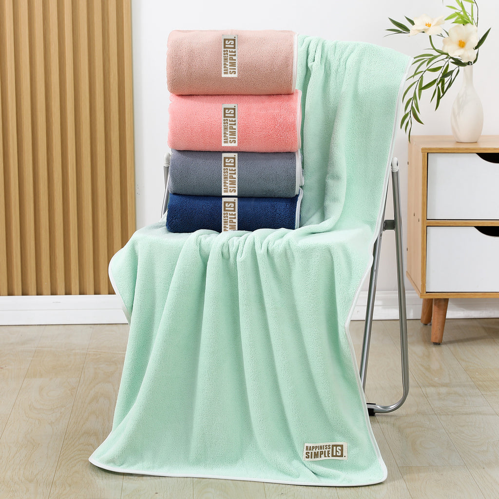 Classe A Serviette de bain en polaire de corail Soft Skin-friendly Très absorbante et sans lint