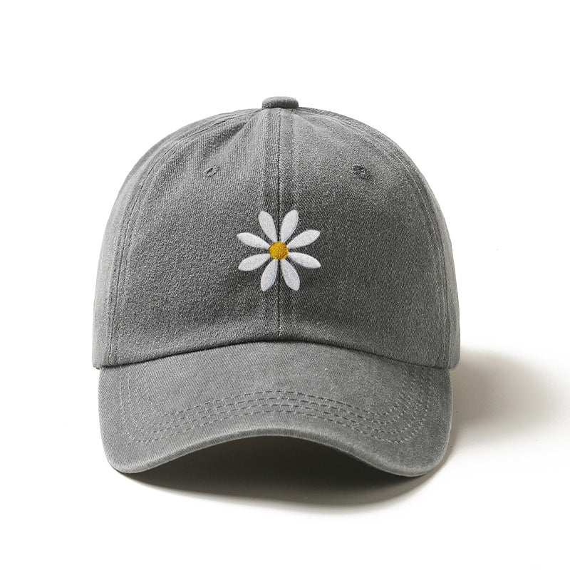 Casquette de baseball brodée avec une couronne ronde en coton et une visière à pic