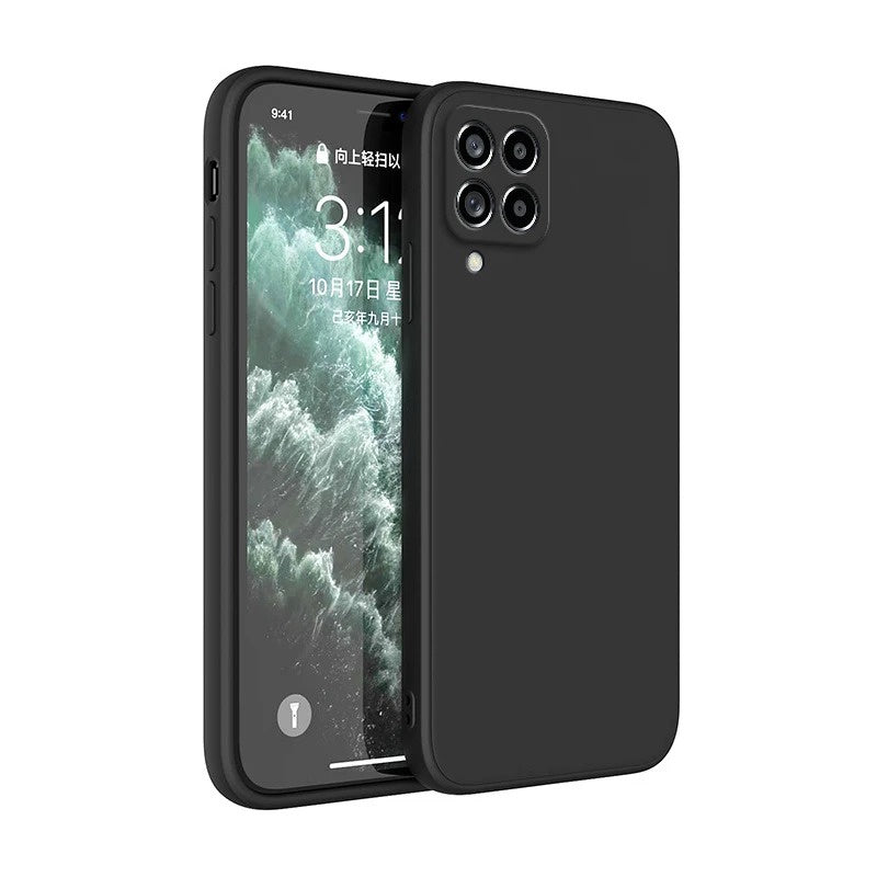 Coque de téléphone de protection arrière de couleur solide de mode simple