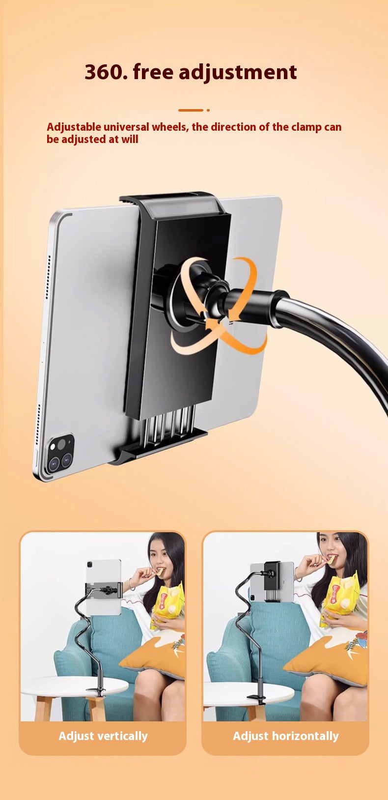 Support d'ordinateur de tablette de téléphone paresseux