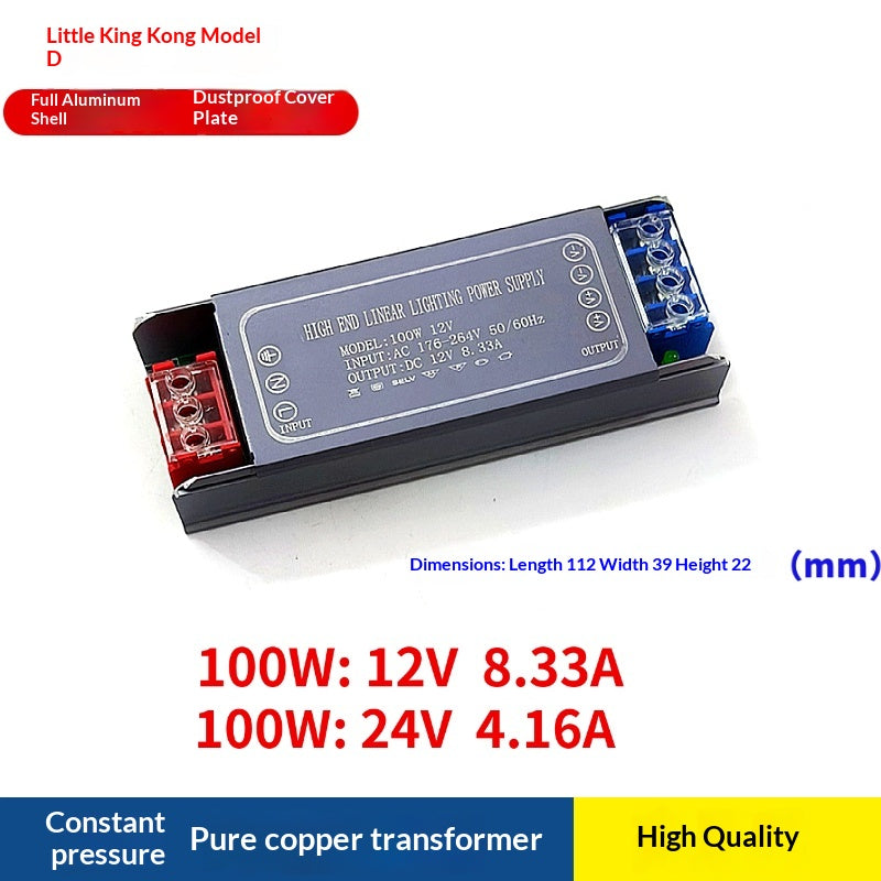 LED bande de lumière Transformateur alimentation de commutation 220V à DC 12V24V Soupe de puissance basse tension