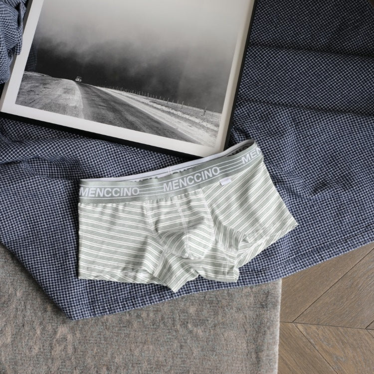 Coton Homme rayé Confortable Respirant Boxer Sport