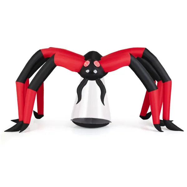 10ft large 5ft géant Halloween araignée gonflable - LED phare de tête + 2 Red Eye tunnel L