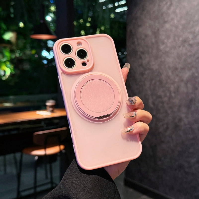 Manche de protection pour téléphone pivotant à aspiration magnétique