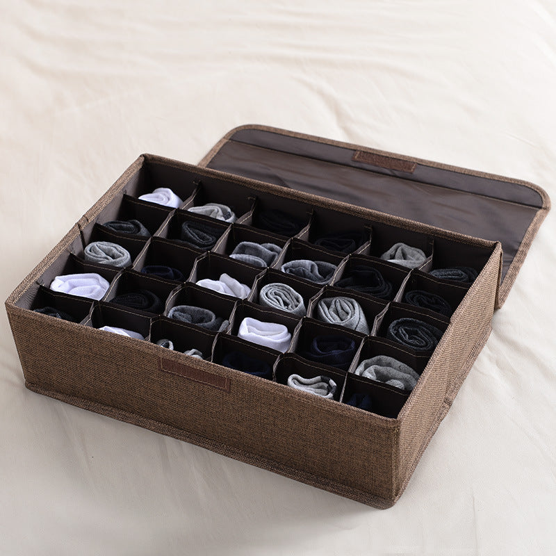 Boîte de rangement pliable en coton lavable
