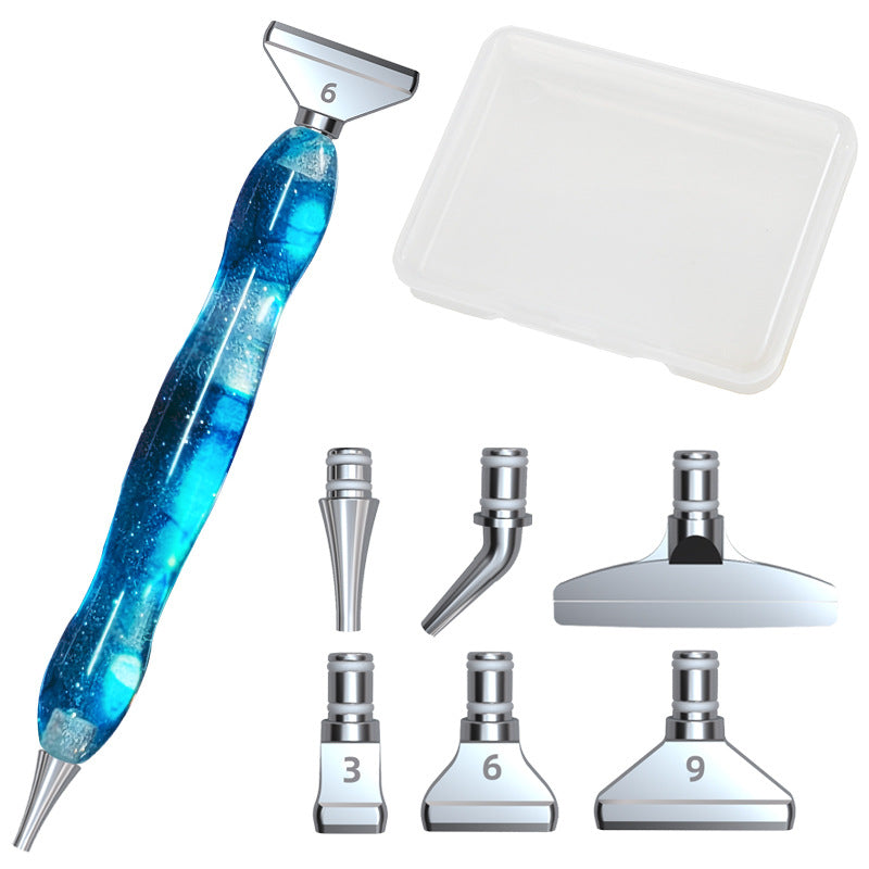 Ensemble d'outils de peinture diamant alliage tête de stylo bricolage