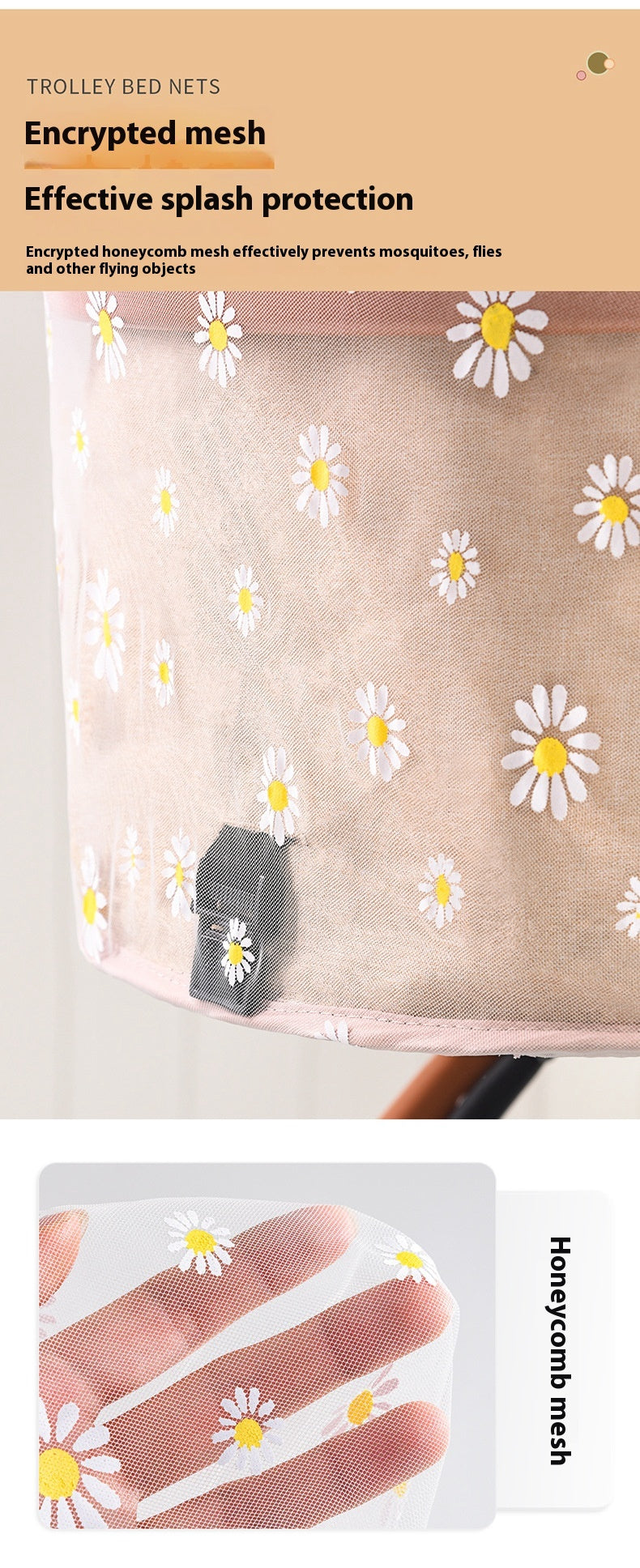 Infantile Mosquito Net Poussette d'impression de type complet