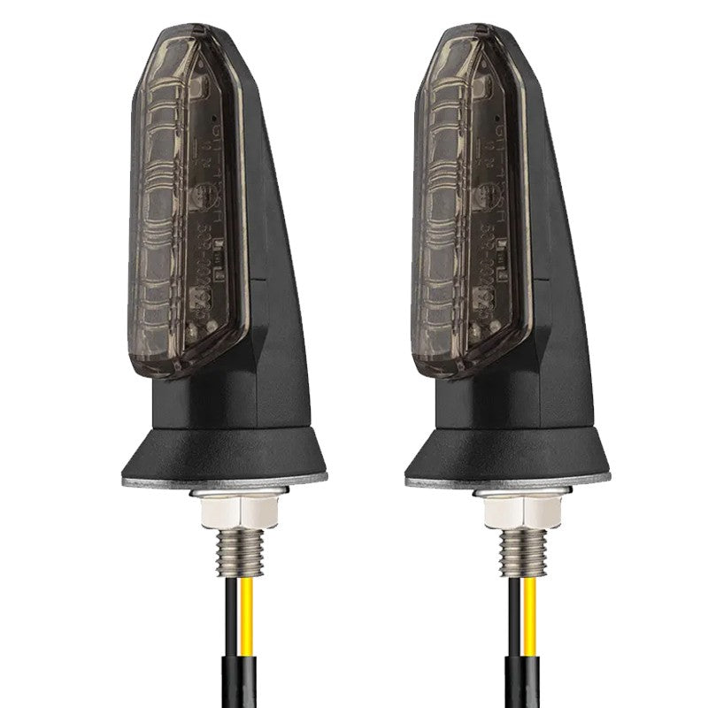 2Pcs moto moto tourner feux de signalisation indicateurs lampe Amber Mini LED 12V