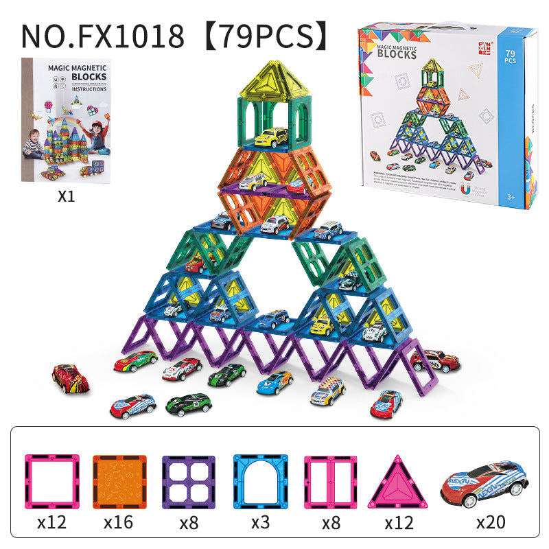 Magnetic Tile Jouet d'assemblage éducatif pour enfants