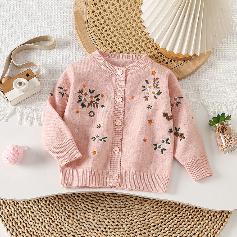 Filles Autumn Knitted Cardigan Sweater Heavy Handcrafted