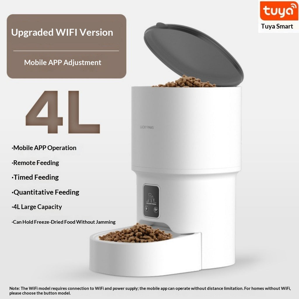 Wi-Fi Smart Pet Feeder avec contrôle d'application et alimentation programmée