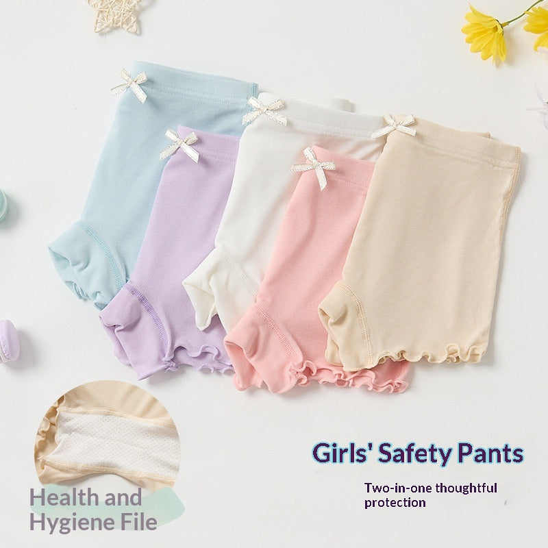 Été filles mince sans couture anti-exposition short de sécurité
