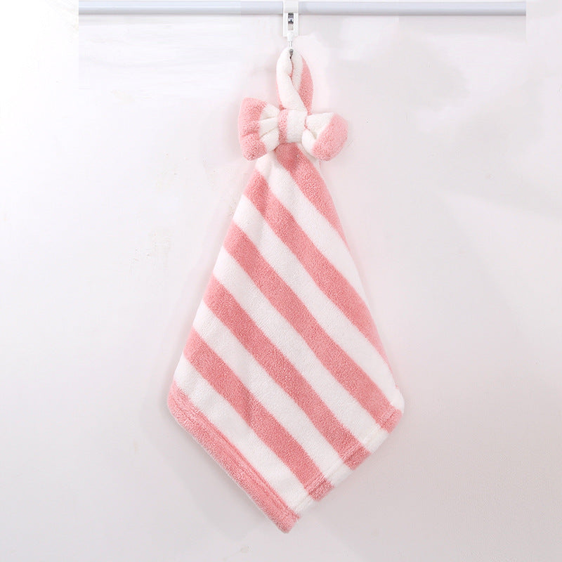 Serviette de nettoyage de la main de Fleece de corail