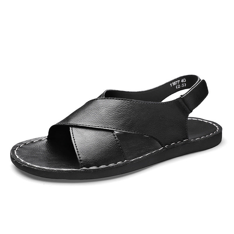 Sandales de sole cousues à la main pour le commerce extérieur de plus grande taille