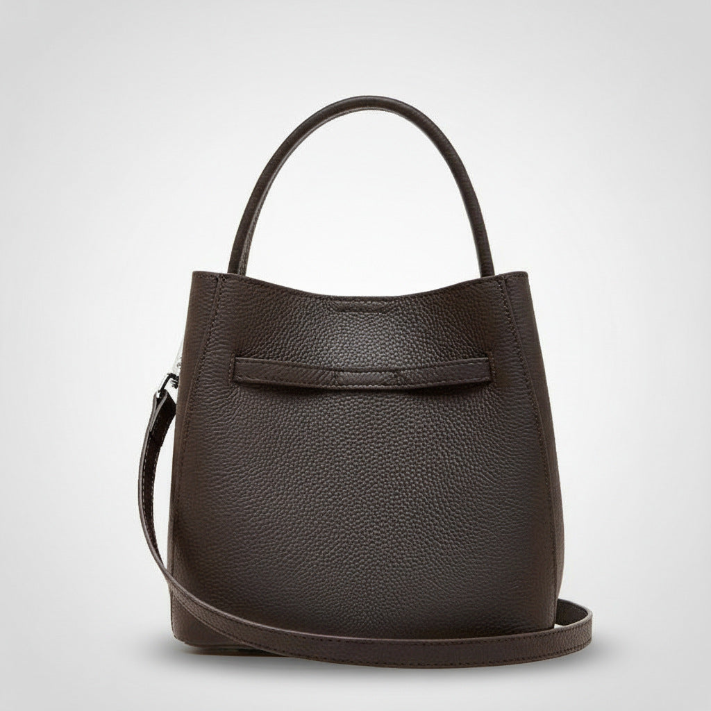 En automne et en hiver véritable sac de seau de légumes en cuir pour les femmes