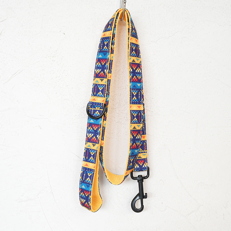 Collier de chien Pet Supplies Commerce extérieur Jeu de laisses Boucle noire