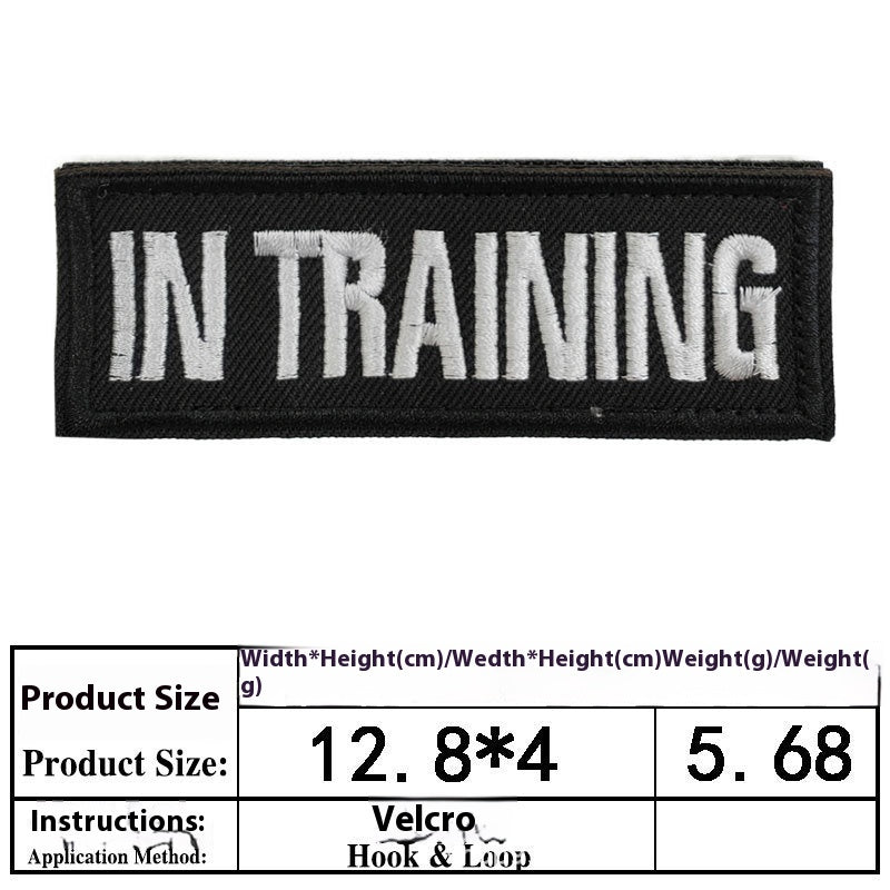 Accessoires de chien de chien Brodé Velcro Vêtements de chien Sticker décoratif Broderie informatique