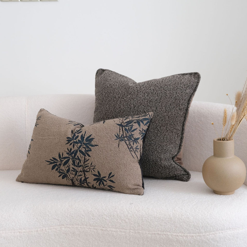 Oreiller Tassels Waist Oreiller Étui Chenille Canapé Coussin Hôtel Modèle Chambre Coussin Cove
