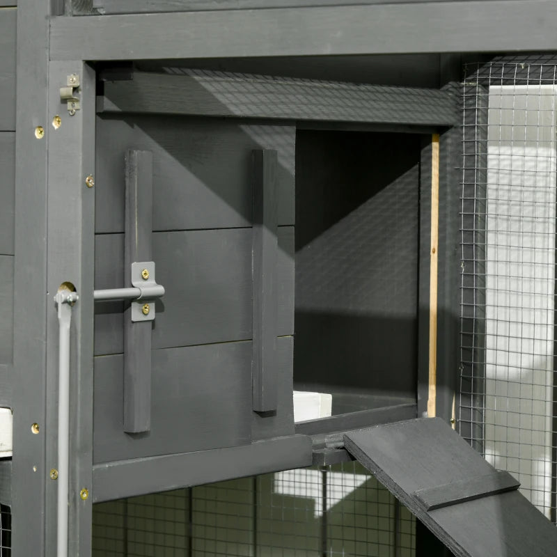 Coop de poulet extra grand avec toit en asphalte