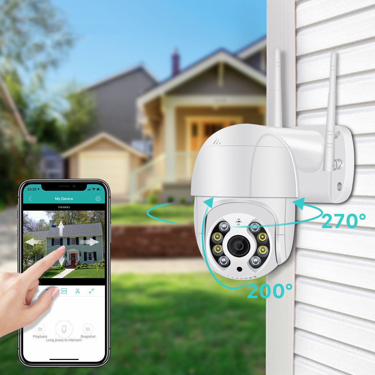Caméra de surveillance WiFi sans fil