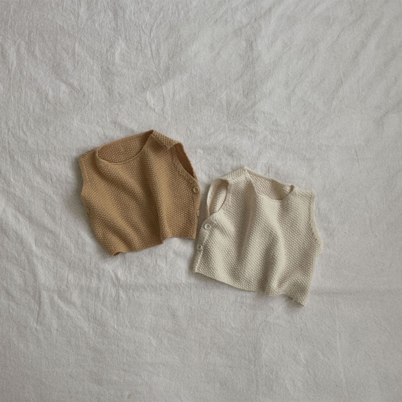 Veste tricotée décontractée et shorts set Trendy Two-Piece Outfit pour bébés