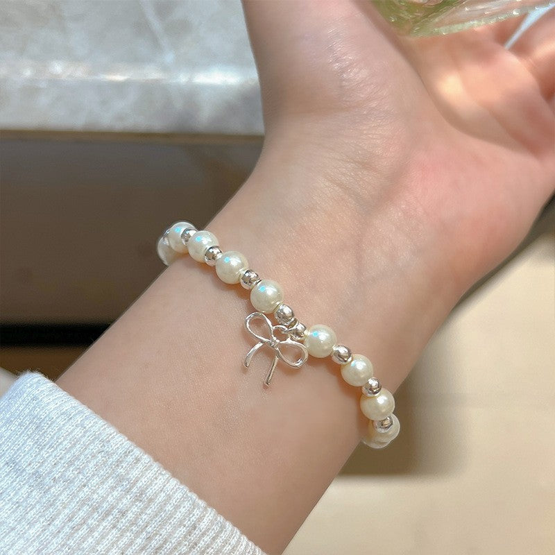Printemps et été cristal Bracelet Niche Design Gris clair de lune violet Asai Améthyste Bracel