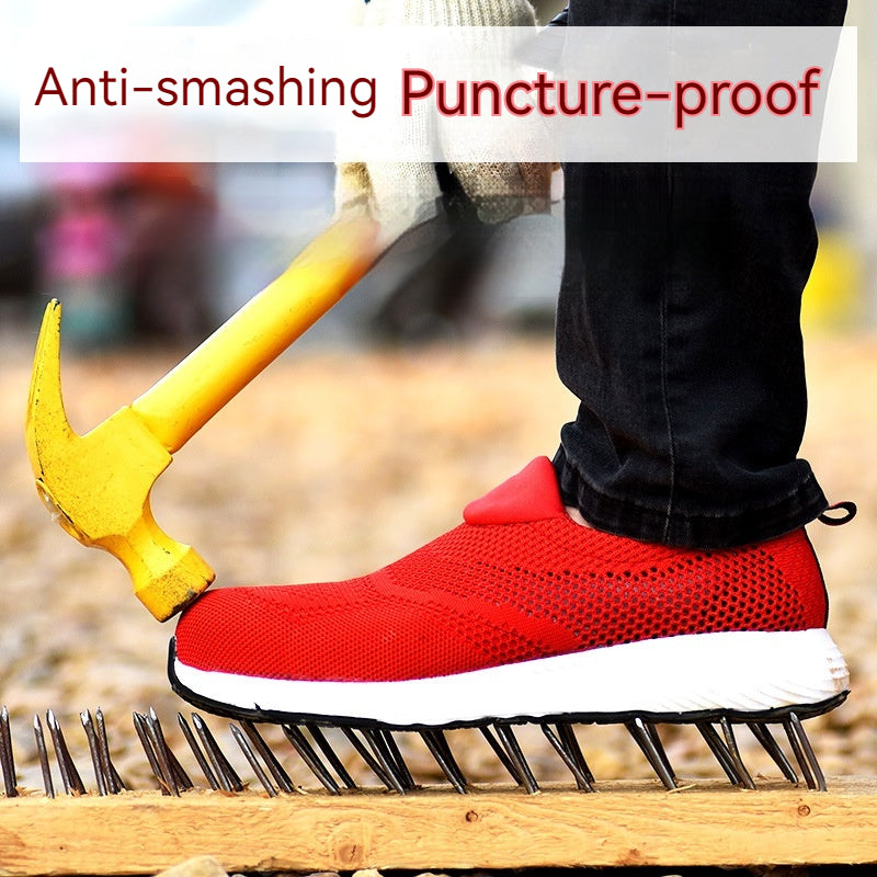 Chaussures de travail en acier anti-smash et anti-puncture pour hommes
