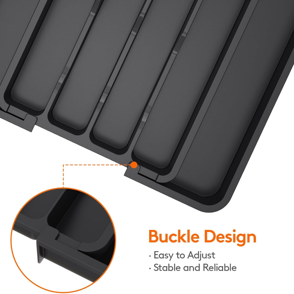 Argenterie extensible Organisateur Plateau d'Utensile en plastique pour tiroir de cuisine BPA Flatware gratuit