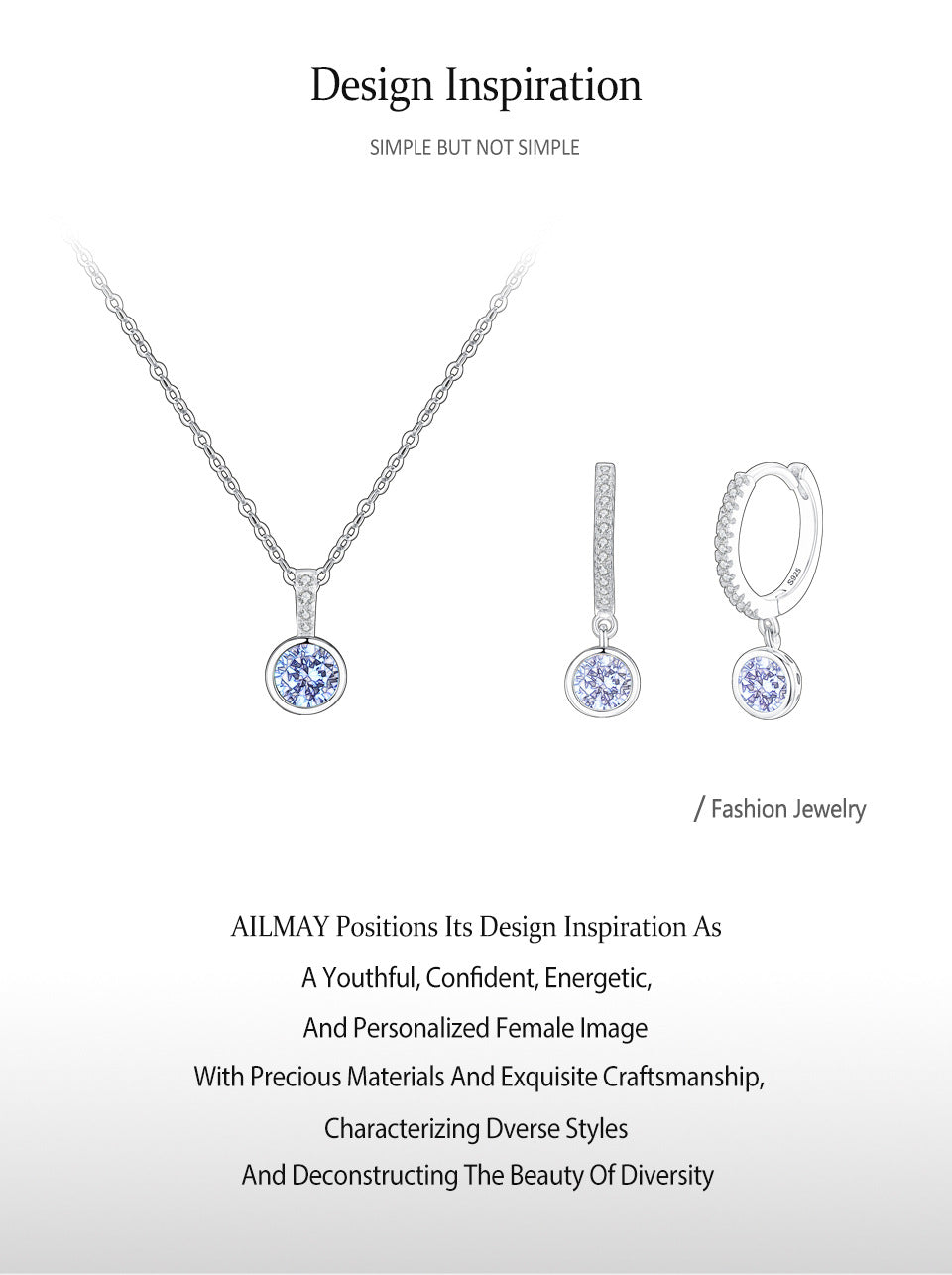 Boucles d'oreilles en diamant artificiel bleu de mer de luxe pour femmes