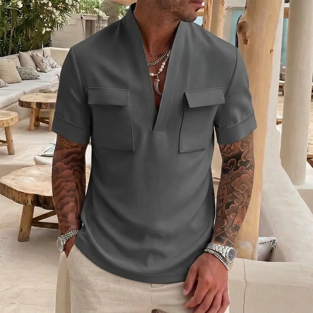Chemise de base pour hommes occasionnels
