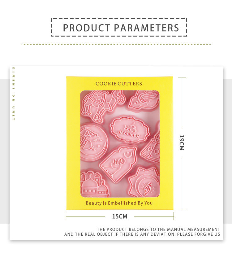 Cookie Mold 3d 3d Diy Plastic Suit Accueil Cake Cookie Type de presse Outil de cuisson Cutter