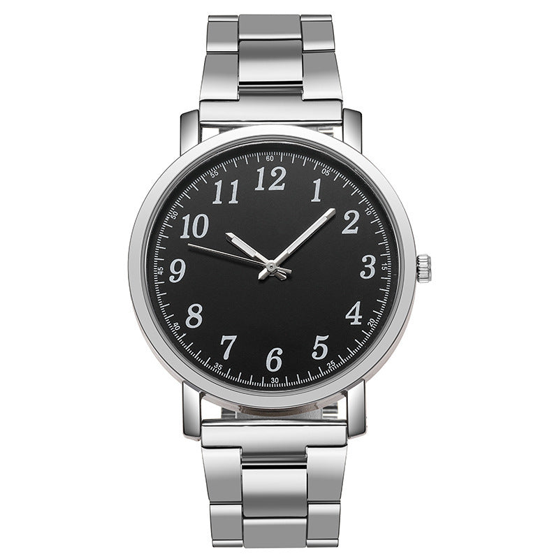 Montre Quartz de ceinture en acier simple pour homme et femme