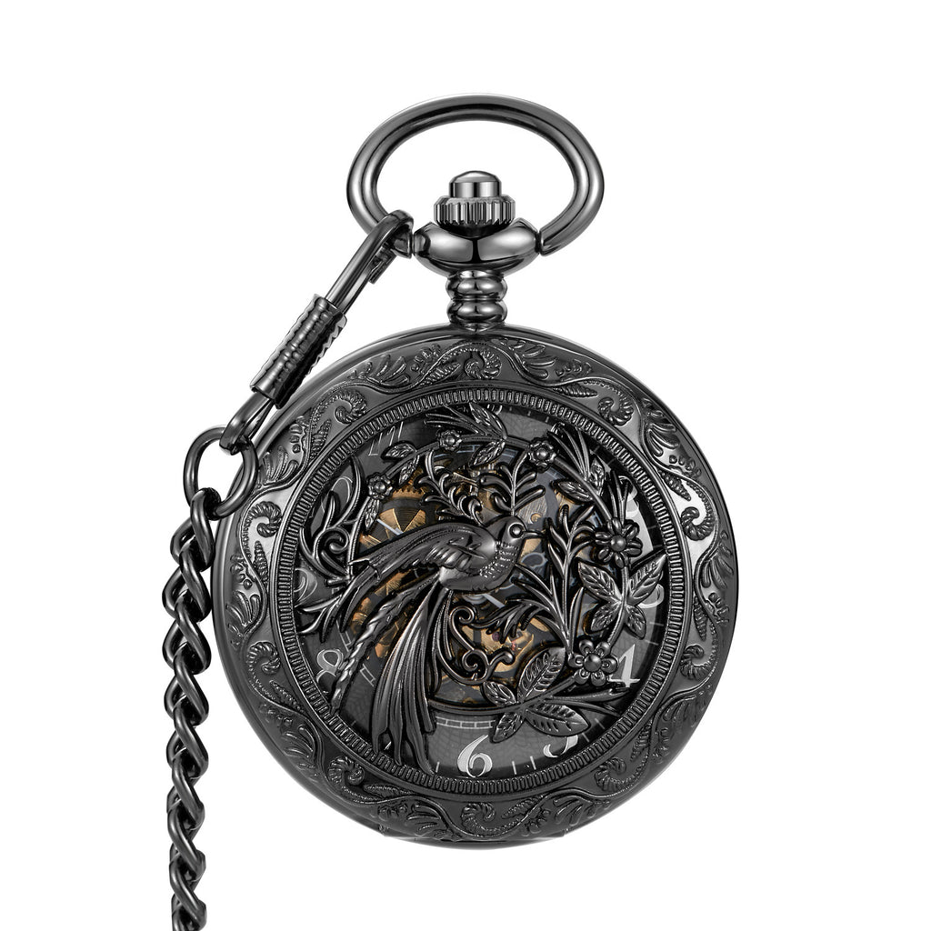 Montre de poche mécanique semi-automatique de style romain