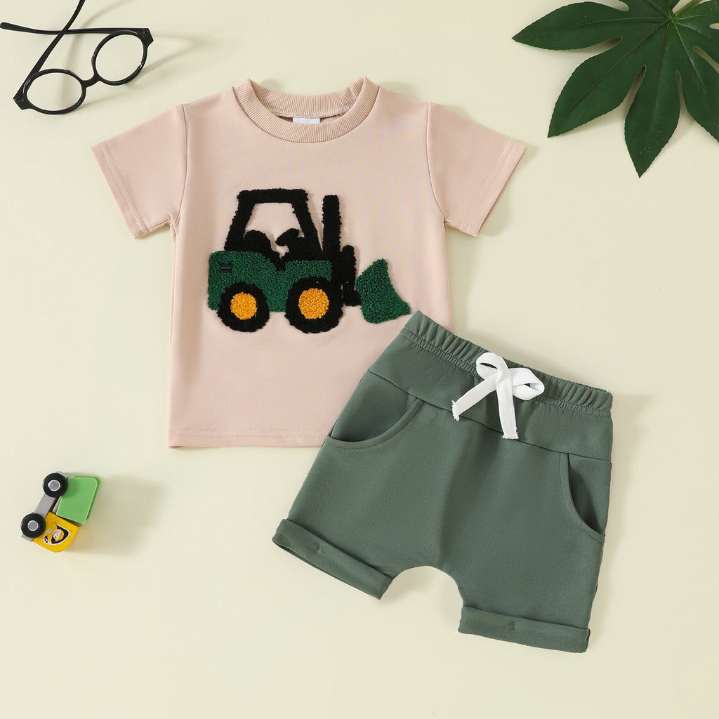 Ensemble de shorts à manches courtes pour garçons