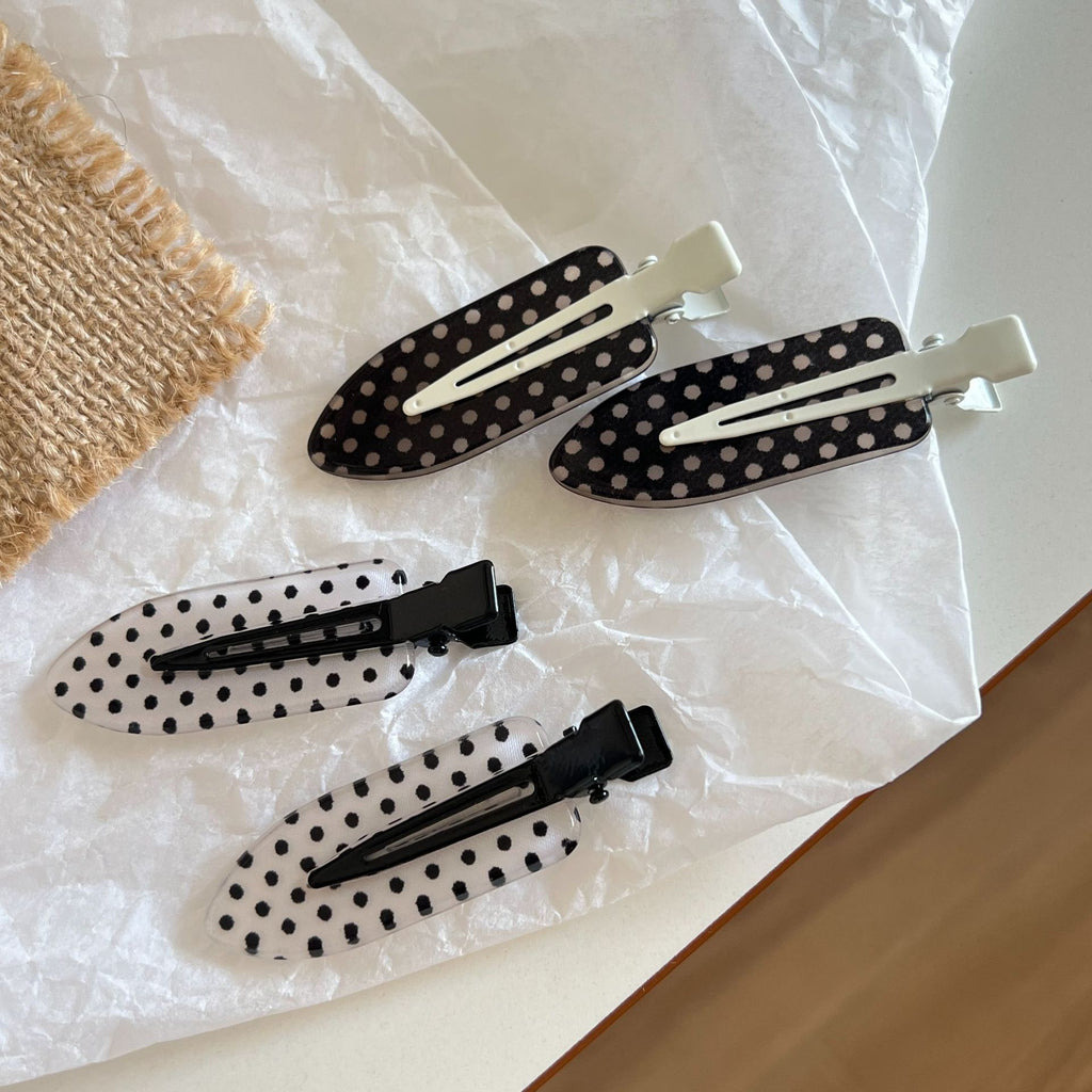 Black and White Polka Dot Series Simple and Sweet Hair Clips