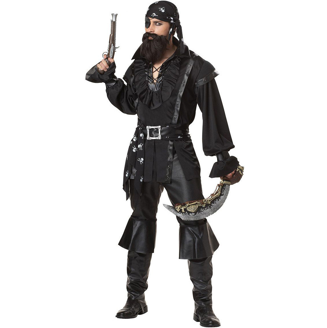 Costume de pirate masculin d'Halloween Cosplay
