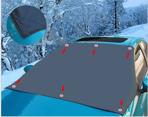 Voiture Magnétique Neige Gear 5 magnétique Aimant de voiture Sunshade Neige Gear Bloc de neige multifonction