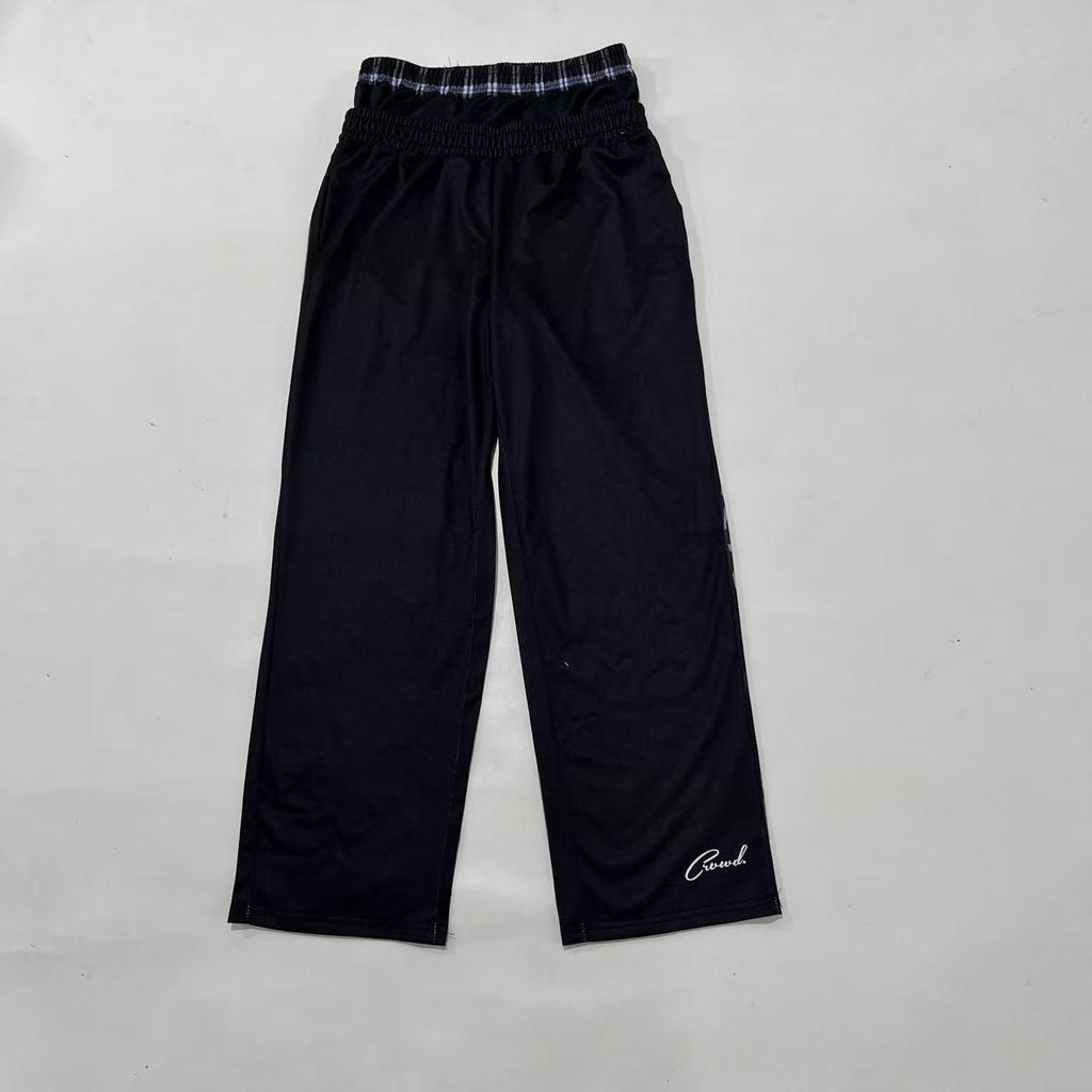 Pantalon casual imprimé rétro haute rue style américain