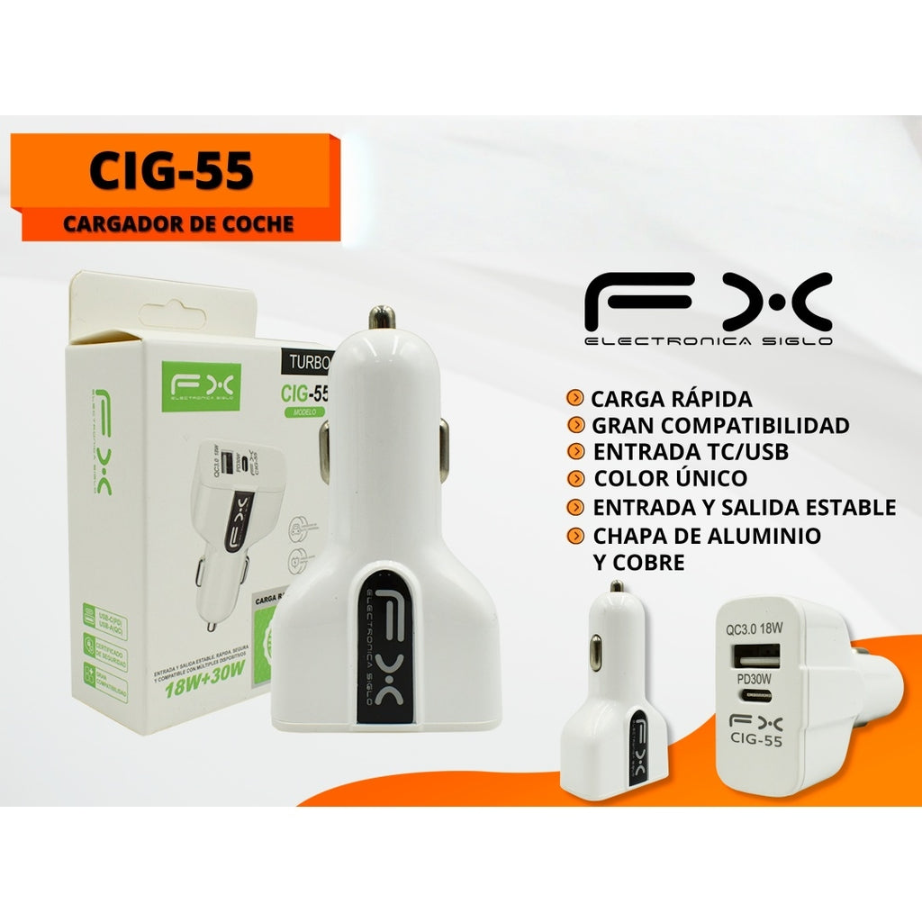 Chargeur de voiture Pd30w Chargement rapide Type-c/usb Dual Port Car Cigarette Lighter Auto-pickup onl