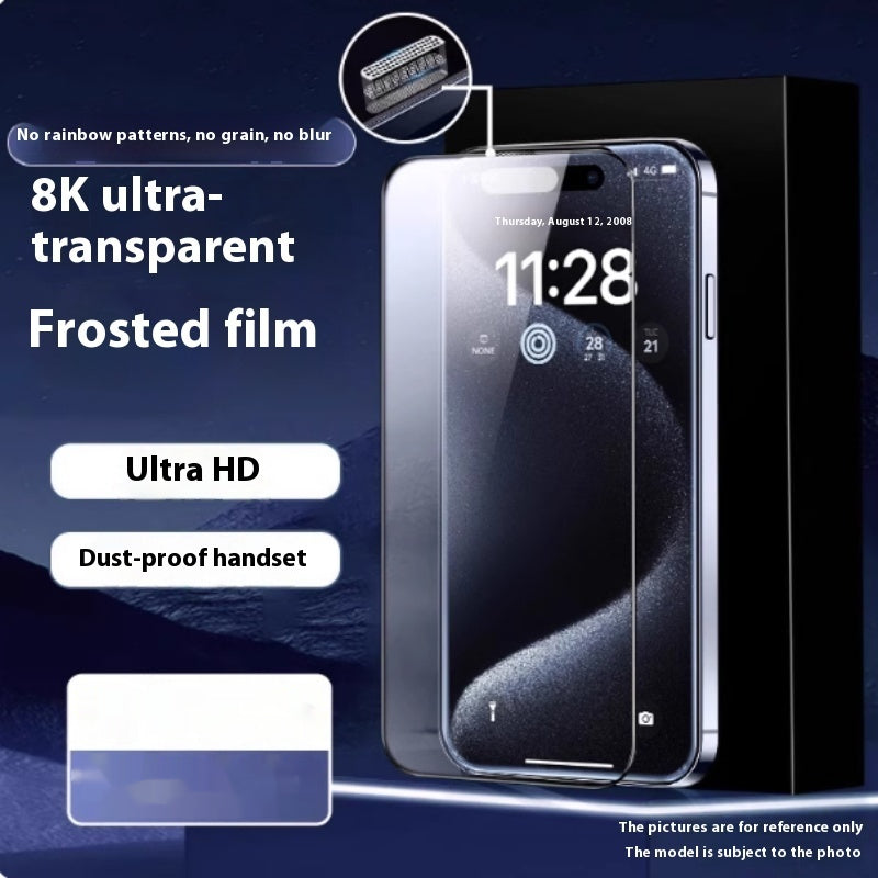 Dust-free mobile phone screen protector