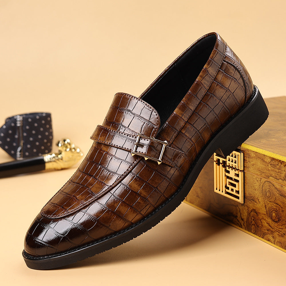 Chaussures en cuir élégant Casual Plus pour hommes