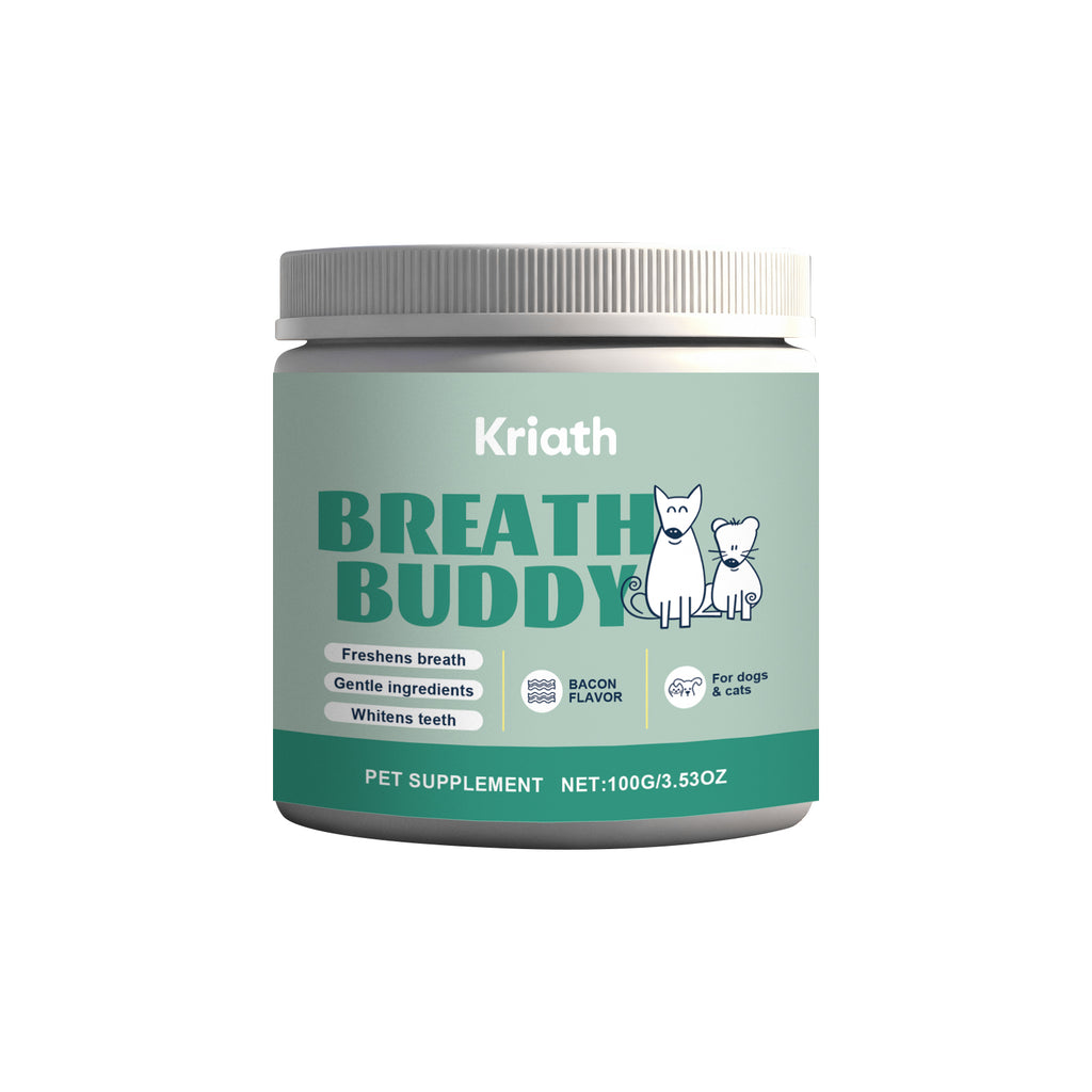 Poudre de nettoyage des dents des animaux de compagnie