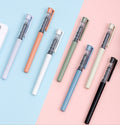 Stylo à rouleau liquide droit-mélangé de couleur 0.5mm-10 pièces