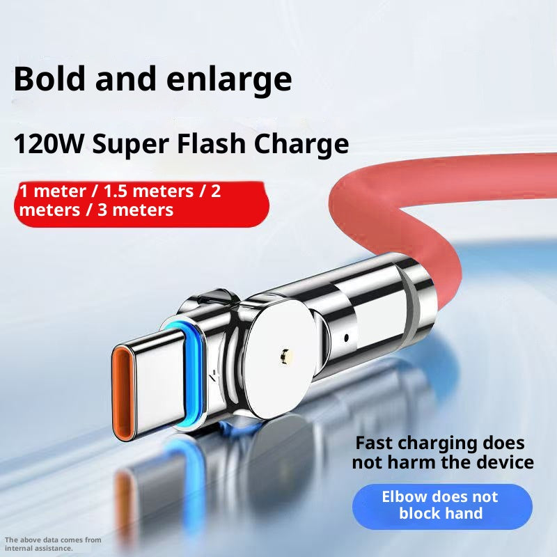 Rotary Type-C Fast Charging Cable