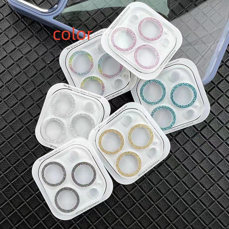 Cell Phone Rhinestone Integrated Lens Protector