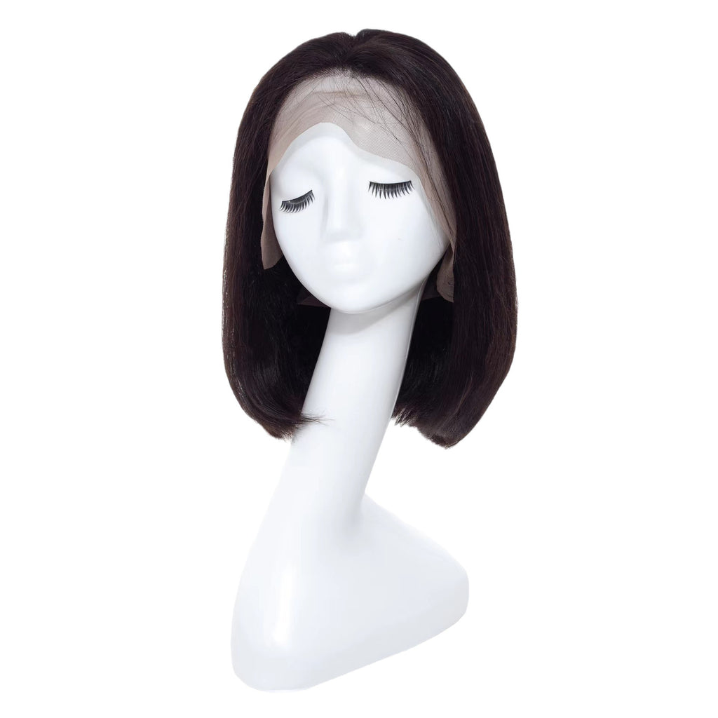 134 Dentelle avant Bobo Bobhaircut Couleur naturelle cheveux humains pleins