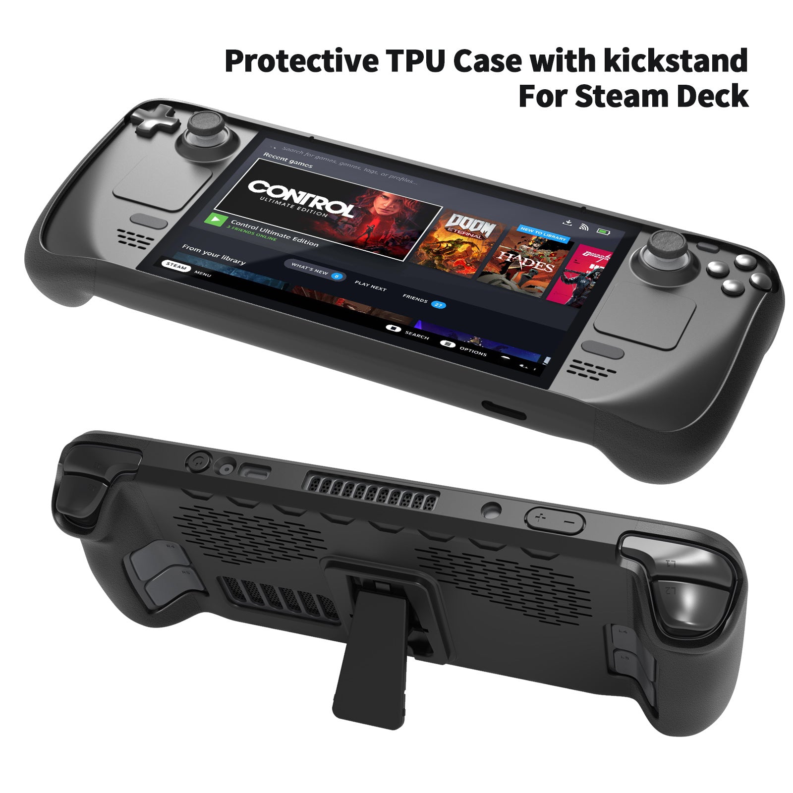 Couverture de boîtier avec support Touchpad Bouton Set Accessoires