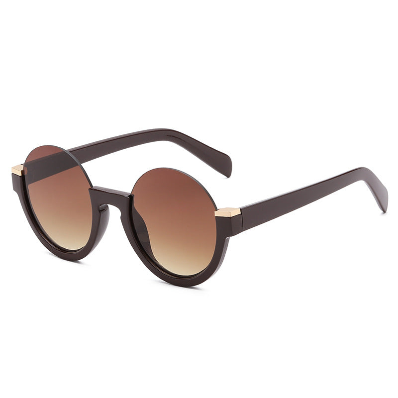 Lunettes de soleil tendance semi-imprimées avec protection contre la lumière bleue