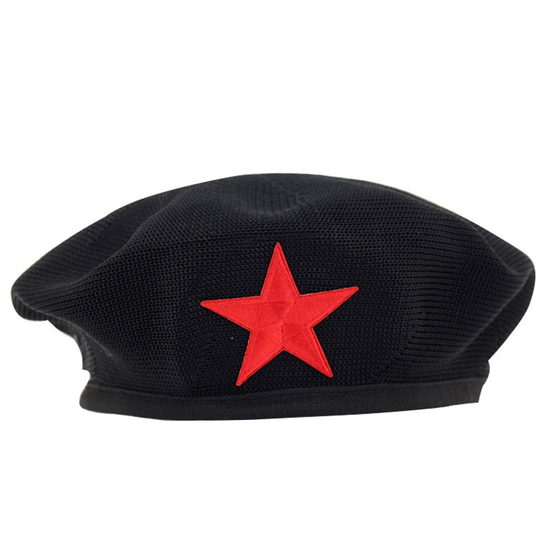 Enfants Star-themed Performance Beret Red Security Uniforme Sailor Dance Cap Equestrian H