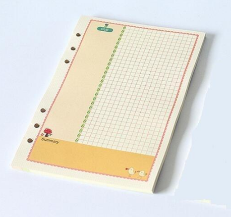 A5 A6 Papier de remplissage de briquets colorés